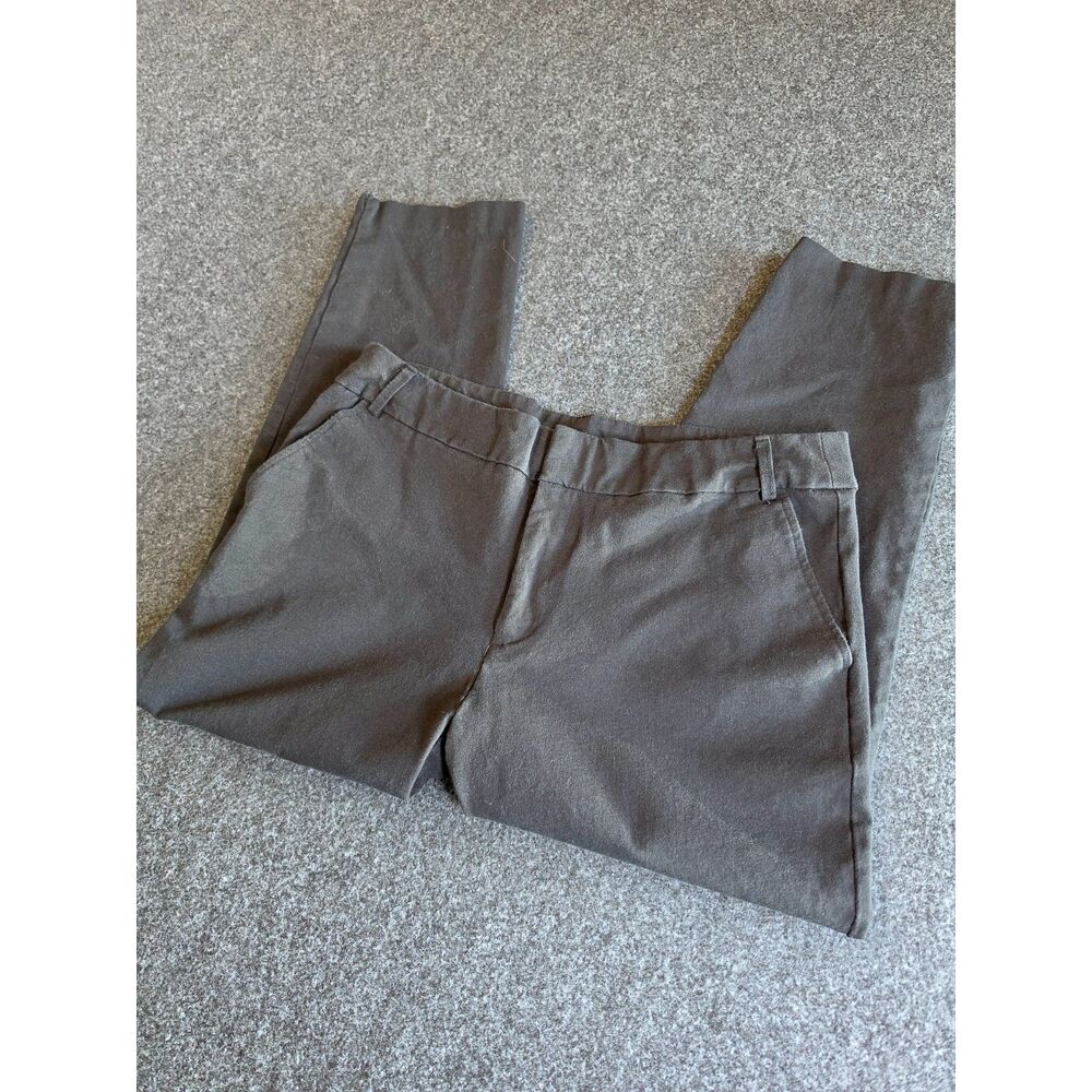 Time and Tru Pants Women's 14 Black Stretch Ankle Straight Leg Career Work